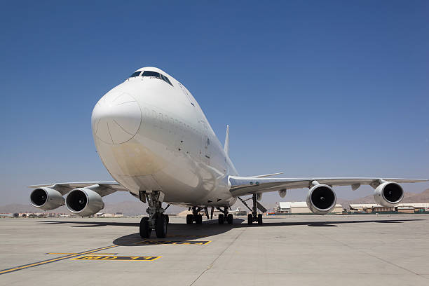 Commercial Airplane on taxiway